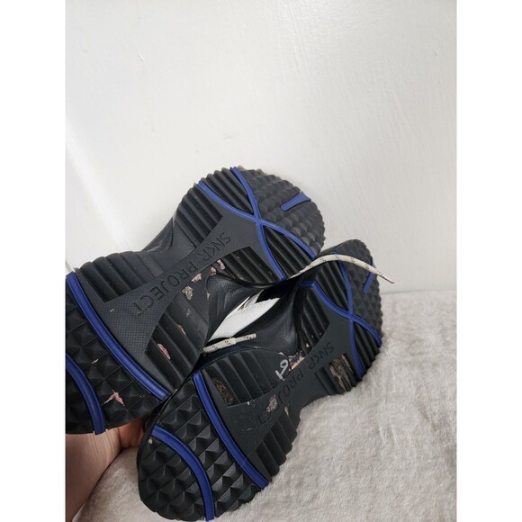 SNKR Project Prospect Park Sneakers Black White Leopard Front Side Sz 9 GUC - Picture 8 of 10